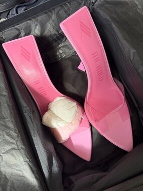 THE ATTICO PINK Ester Mule 95mm